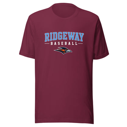 Performance | T-Shirt | Ridgeway High School Baseball | Athletics Logo