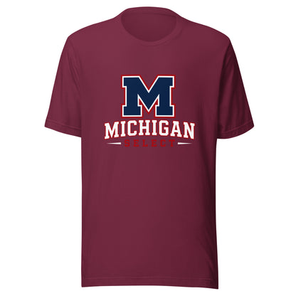Performance | T-Shirt | Michigan Select Baseball | Emblem Logo