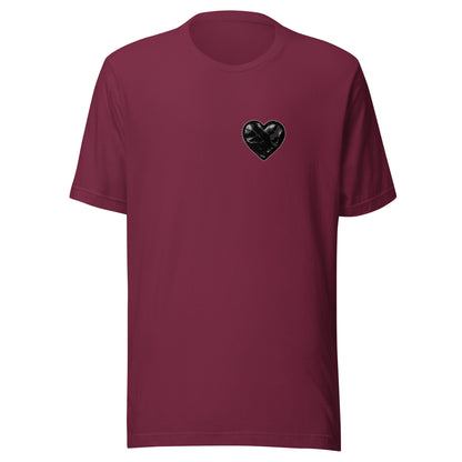 Performance | T-Shirt | Obsidian Heartbeat | Heart Crest Logo