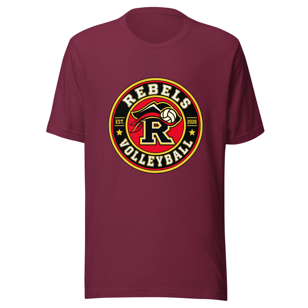 Performance | T-Shirt | Rebels Volleyball Club | Badge Logo