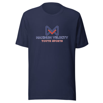 Performance | T-Shirt | Maximum Velocity Youth Sports | Emblem Logo