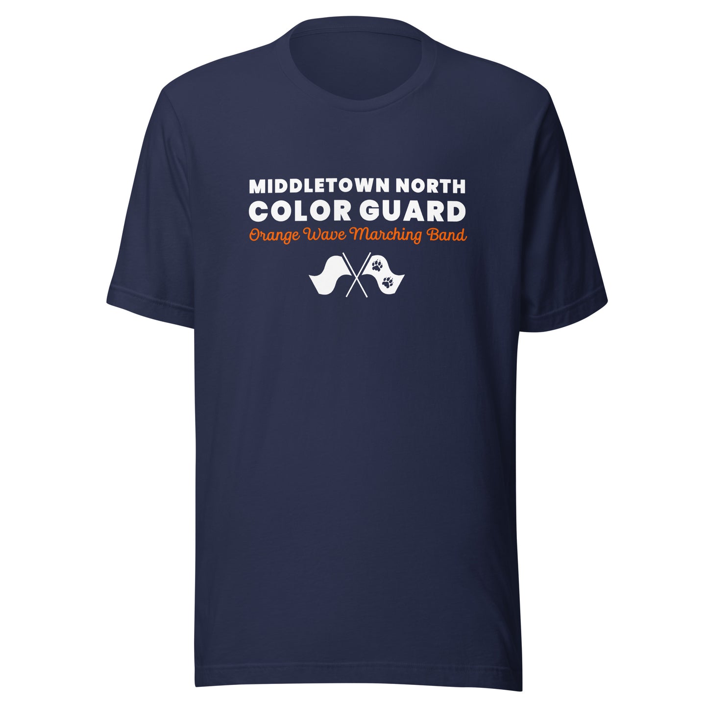 Performance | T-Shirt | Orange Wave Marching Band | Modern Script Logo