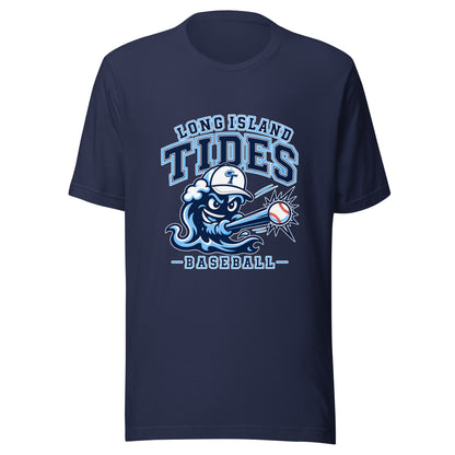 Performance | T-Shirt | Long Island Tides Baseball | Valor Logo