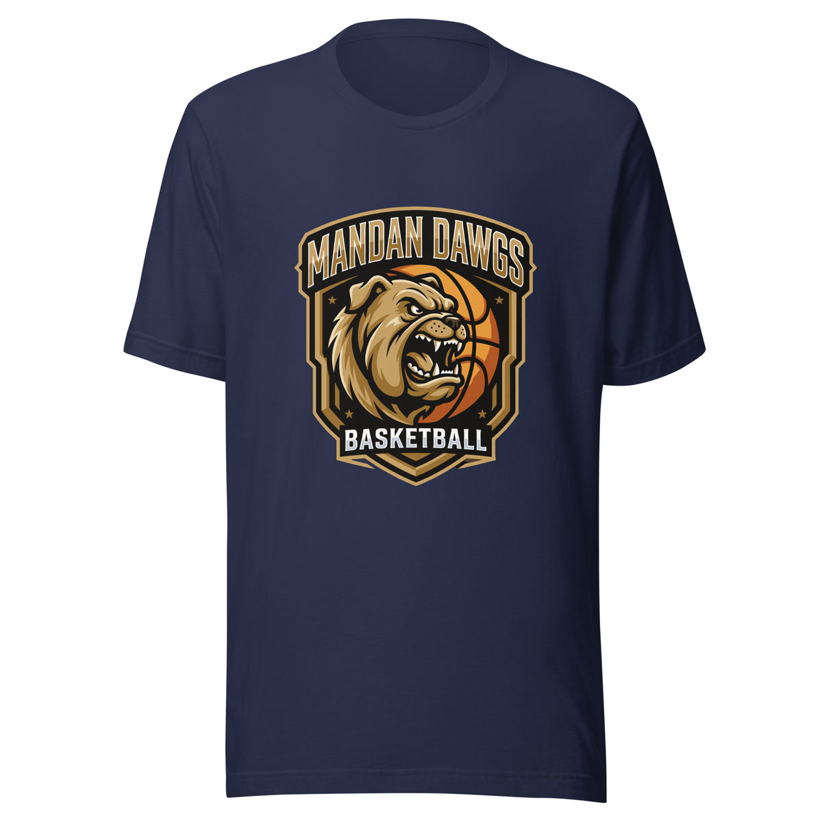 Performance | T-Shirt | Mandan Dawgs Basketball | Shield Logo