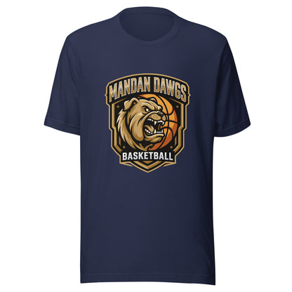 Performance | T-Shirt | Mandan Dawgs Basketball | Shield Logo