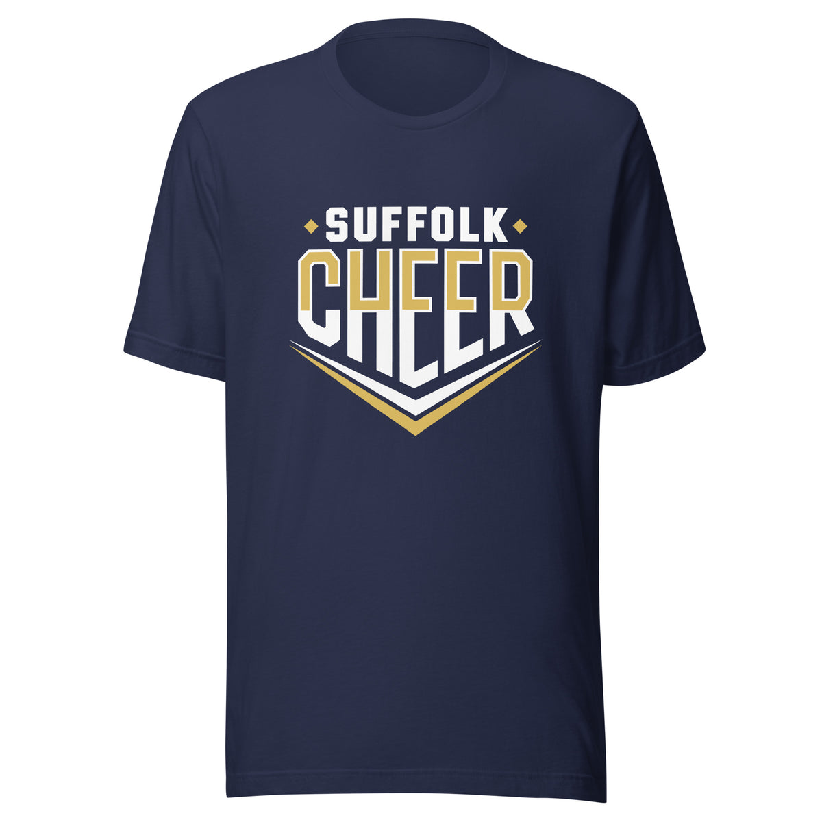 Performance | T-Shirt | Suffolk University Cheerleading | Emblem Logo