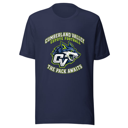 Performance | T-Shirt | Cumberland Valley Coyotes Football | Emblem Logo