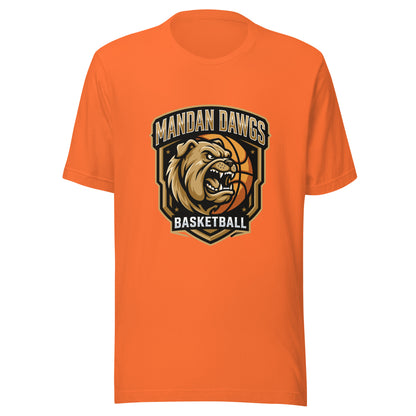 Performance | T-Shirt | Mandan Dawgs Basketball | Shield Logo