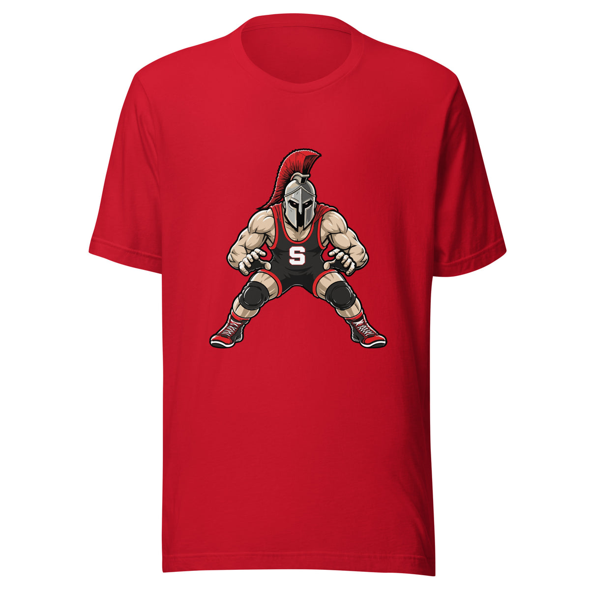 Performance | T-Shirt | Spartan Wrestling Club | Mascot Logo