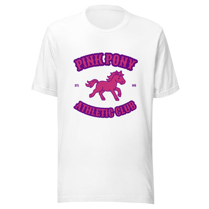 Performance | T-Shirt | Pink Pony Athletic Club | Crest Logo