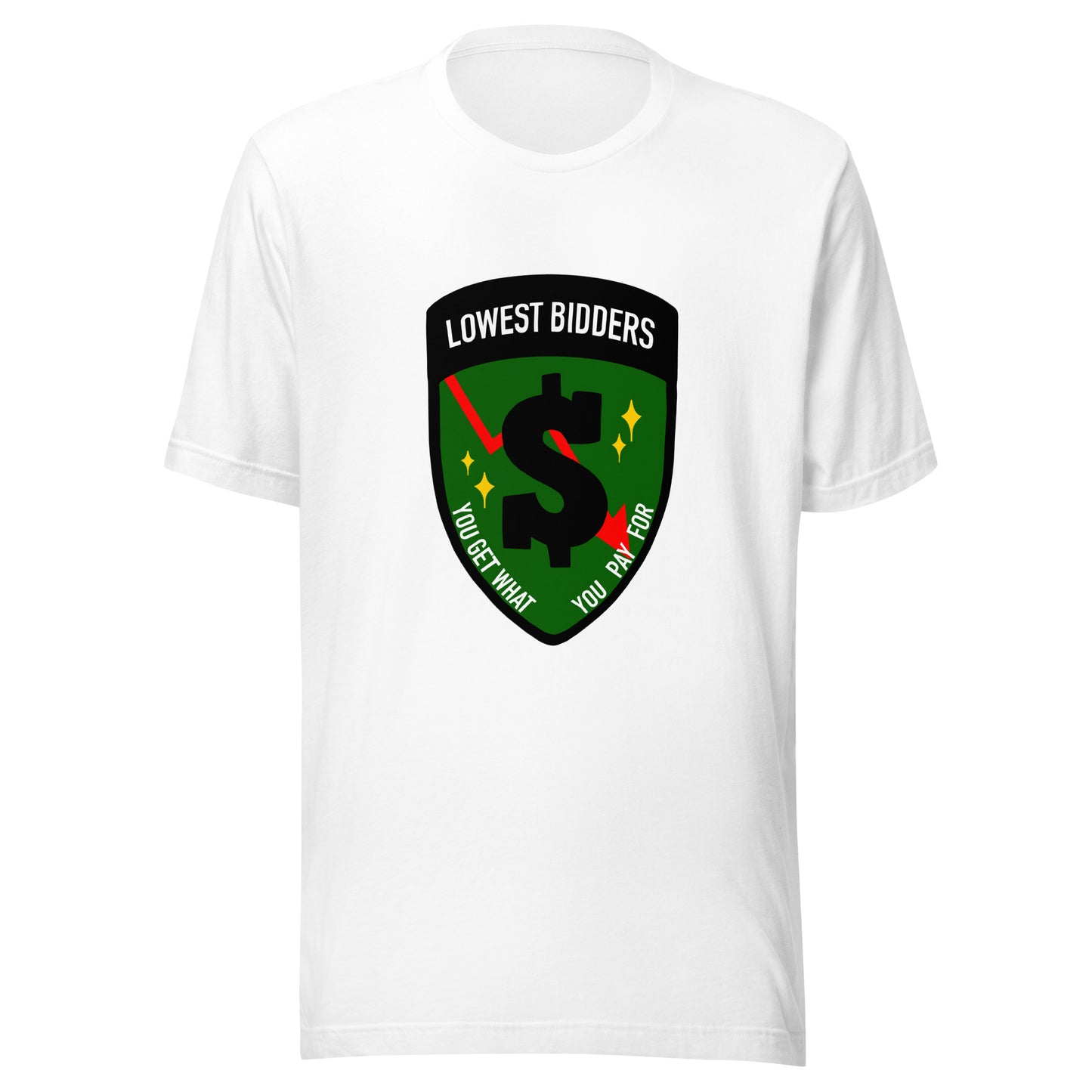 Performance | T-Shirt | The Lowest Bidders | Emblem Logo