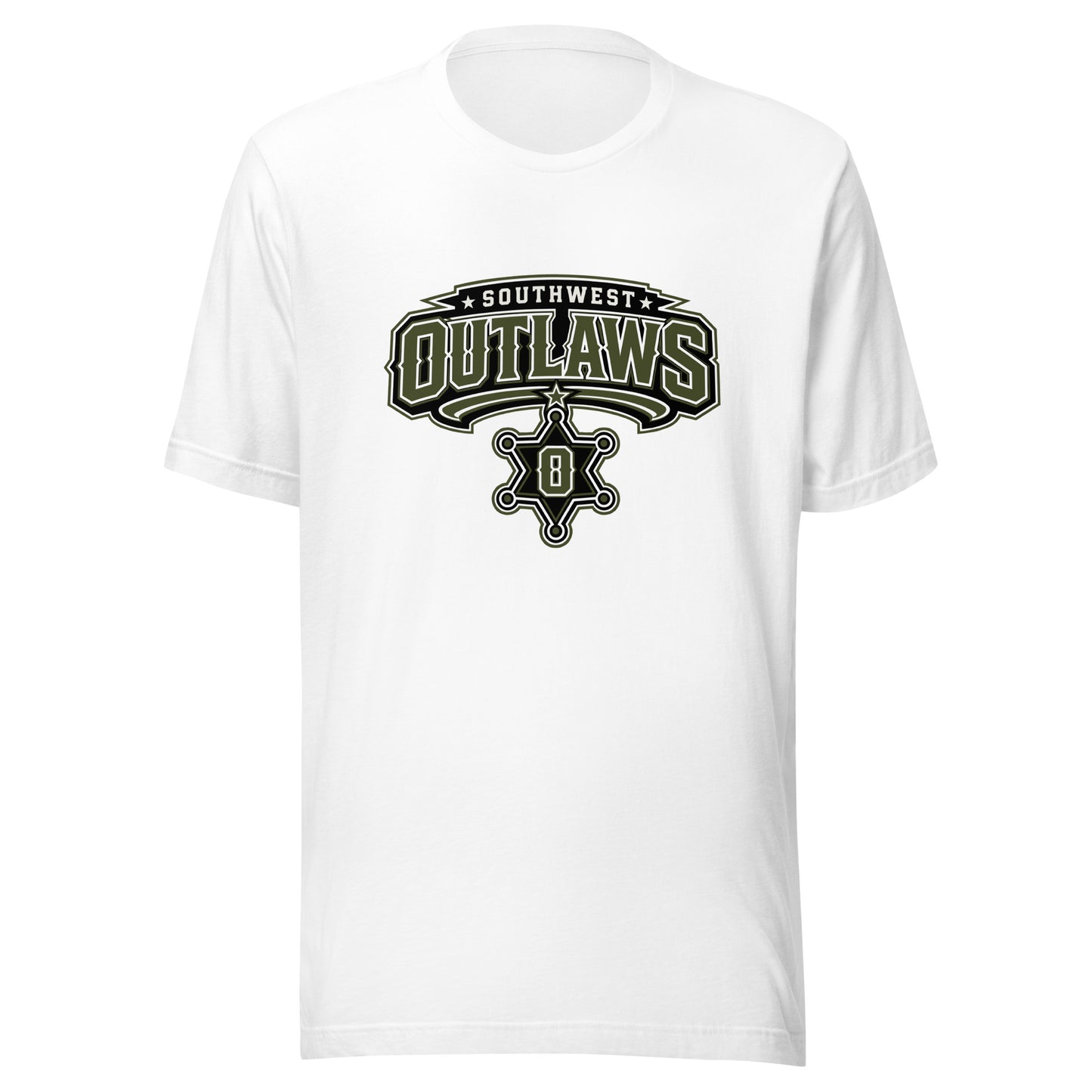 Performance | T-Shirt | Southwest Outlaws | Frontier Athletics Logo