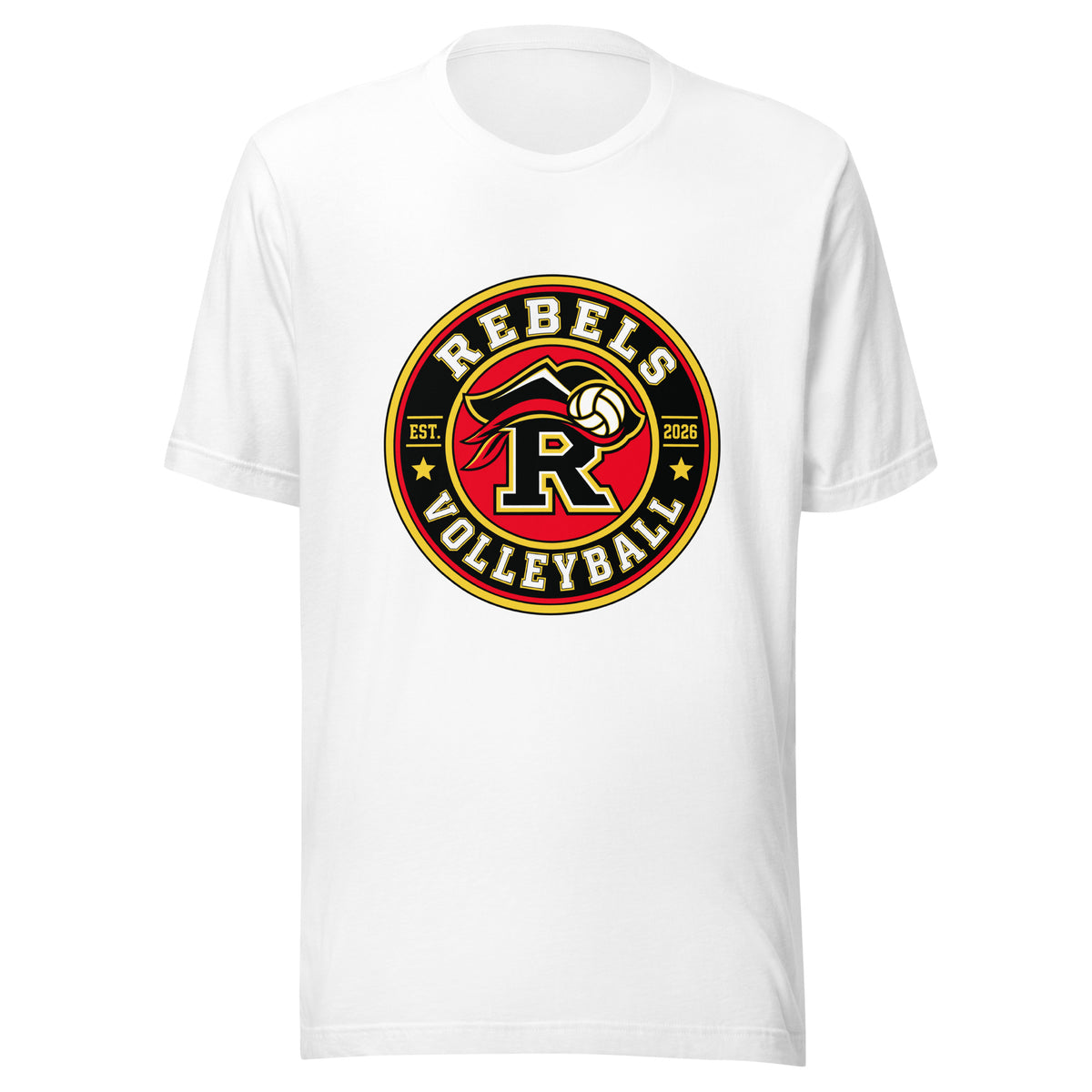 Performance | T-Shirt | Rebels Volleyball Club | Badge Logo