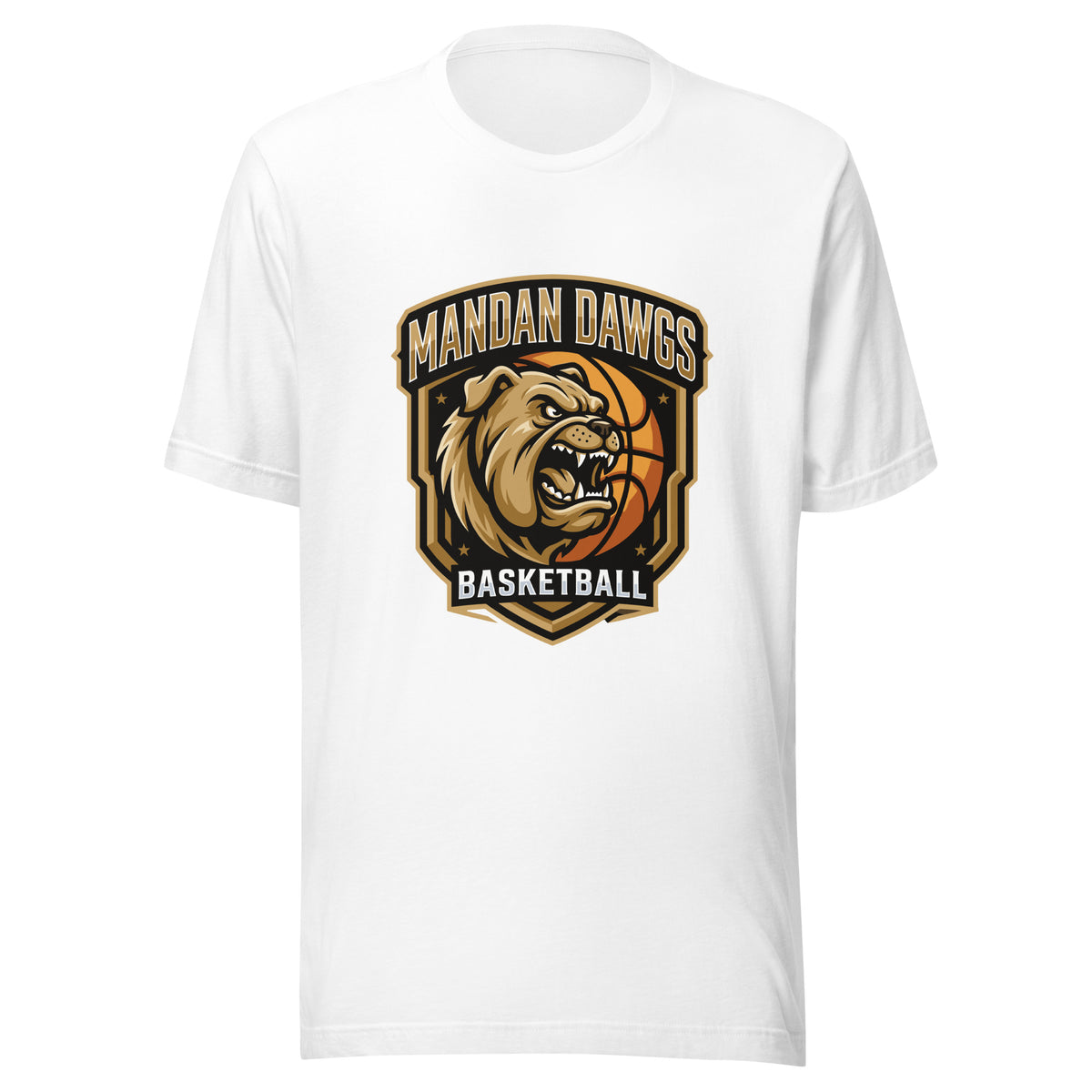 Performance | T-Shirt | Mandan Dawgs Basketball | Shield Logo