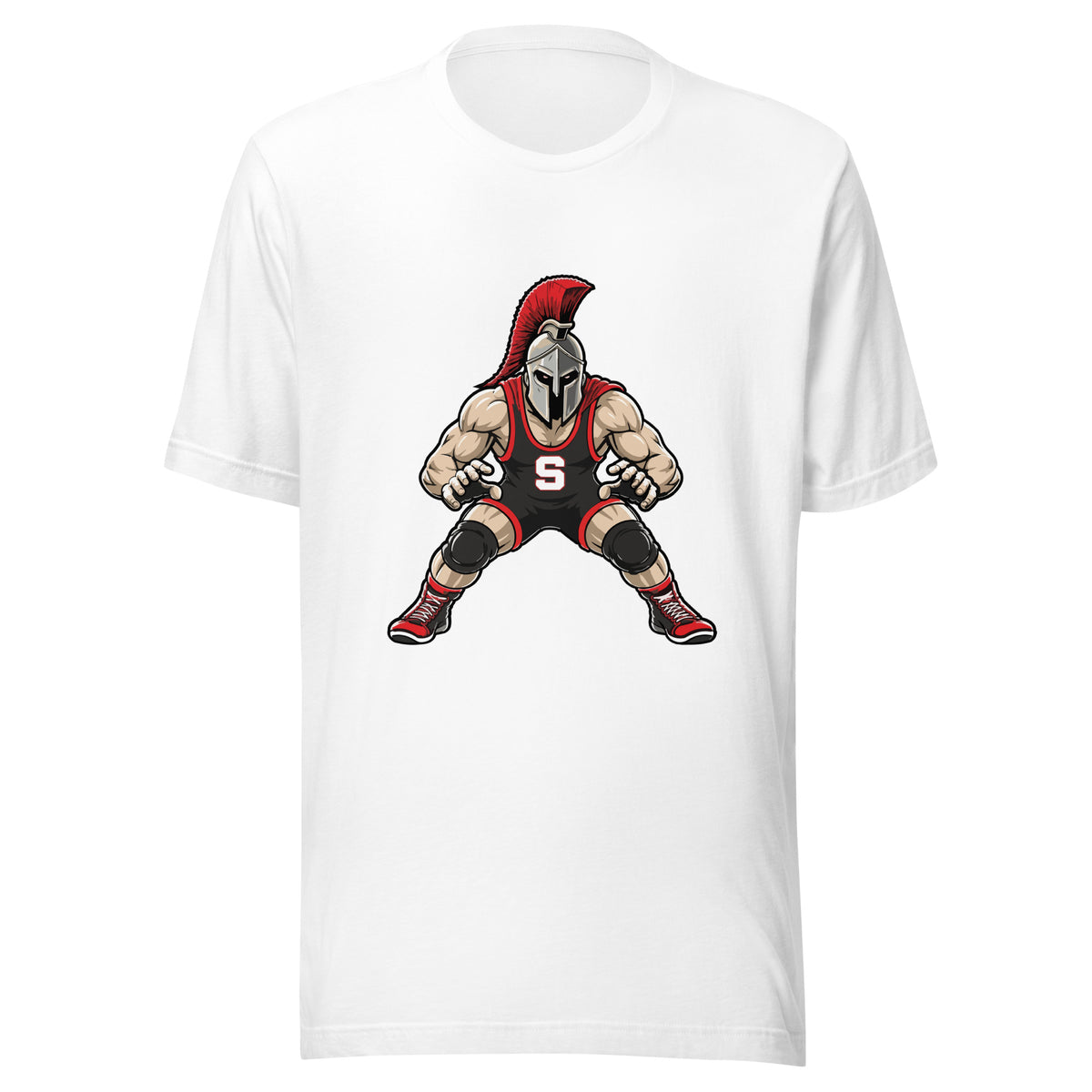 Performance | T-Shirt | Spartan Wrestling Club | Mascot Logo
