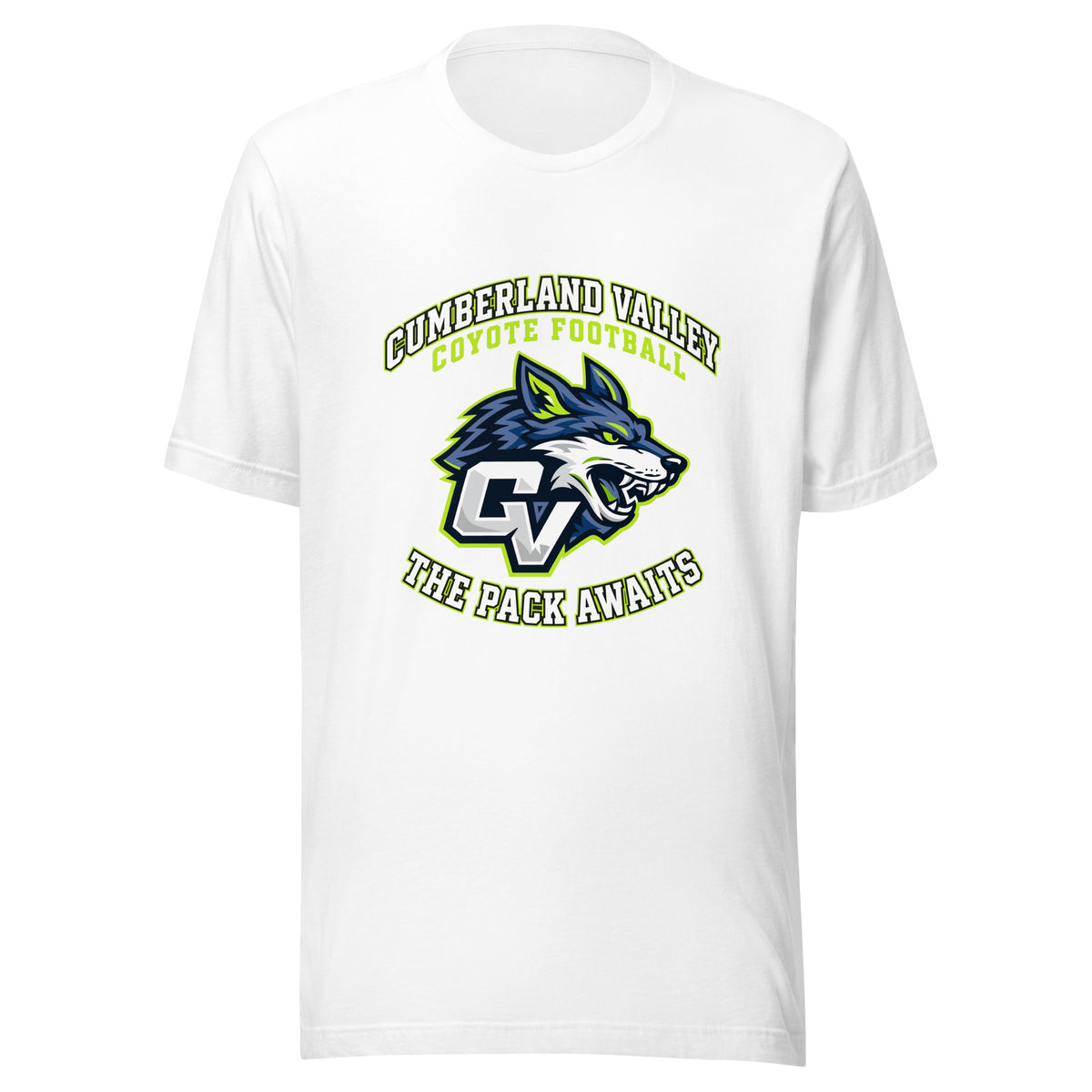 Performance | T-Shirt | Cumberland Valley Coyotes Football | Emblem Logo