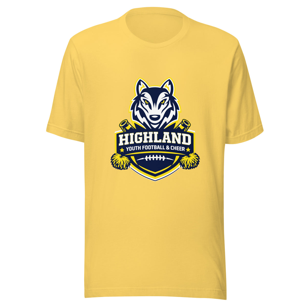 Performance | T-Shirt | Highland youth football and cheer | Emblem Logo