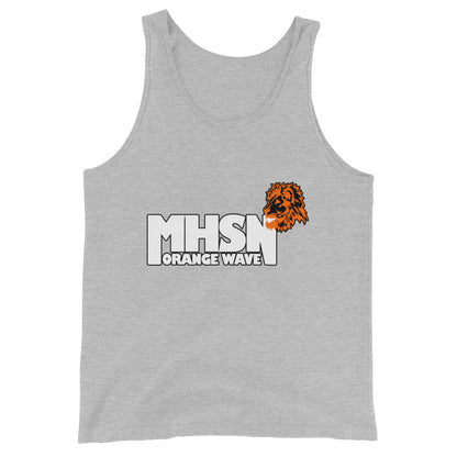 Performance | Tank Top | Orange Wave Marching Band | Crest Logo