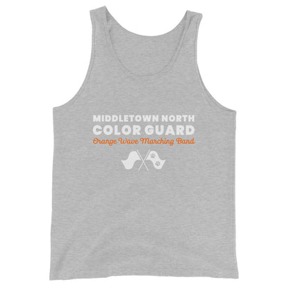 Performance | Tank Top | Orange Wave Marching Band | Modern Script Logo