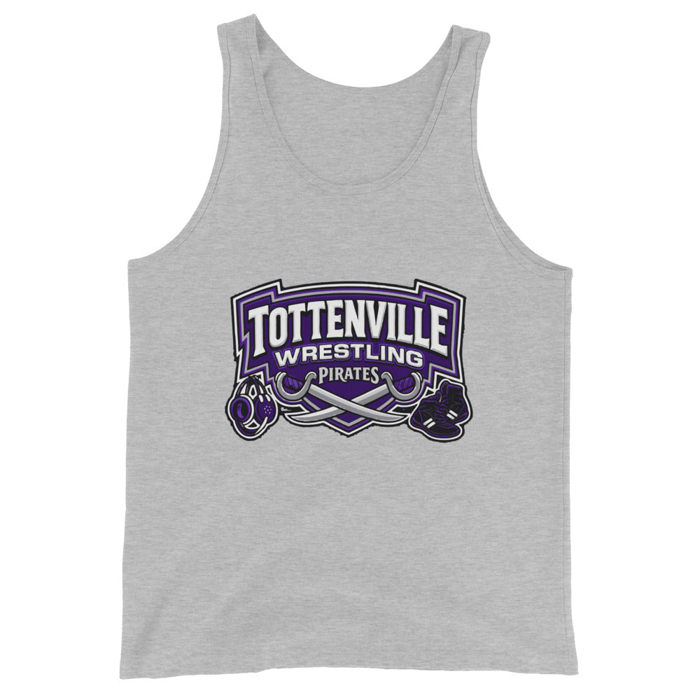 Performance | Tank Top | Tottenville wrestling club | Vanguard Logo