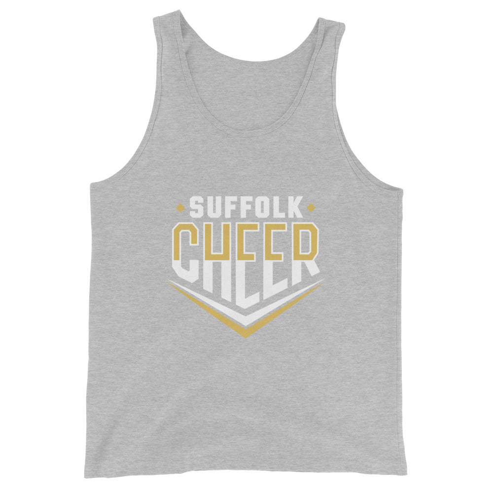 Performance | Tank Top | Suffolk University Cheerleading | Emblem Logo