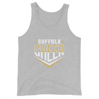 Performance | Tank Top | Suffolk University Cheerleading | Emblem Logo