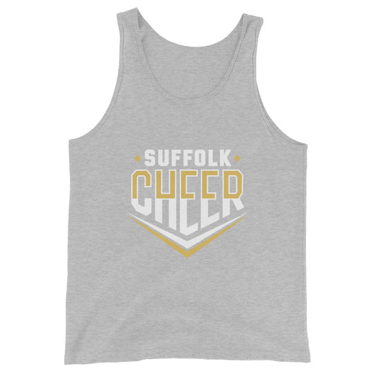 Performance | Tank Top | Suffolk University Cheerleading | Emblem Logo