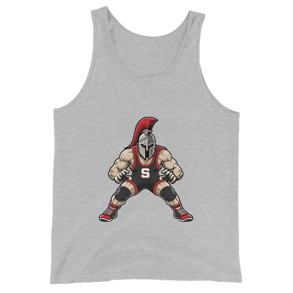 Performance | Tank Top | Spartan Wrestling Club | Mascot Logo