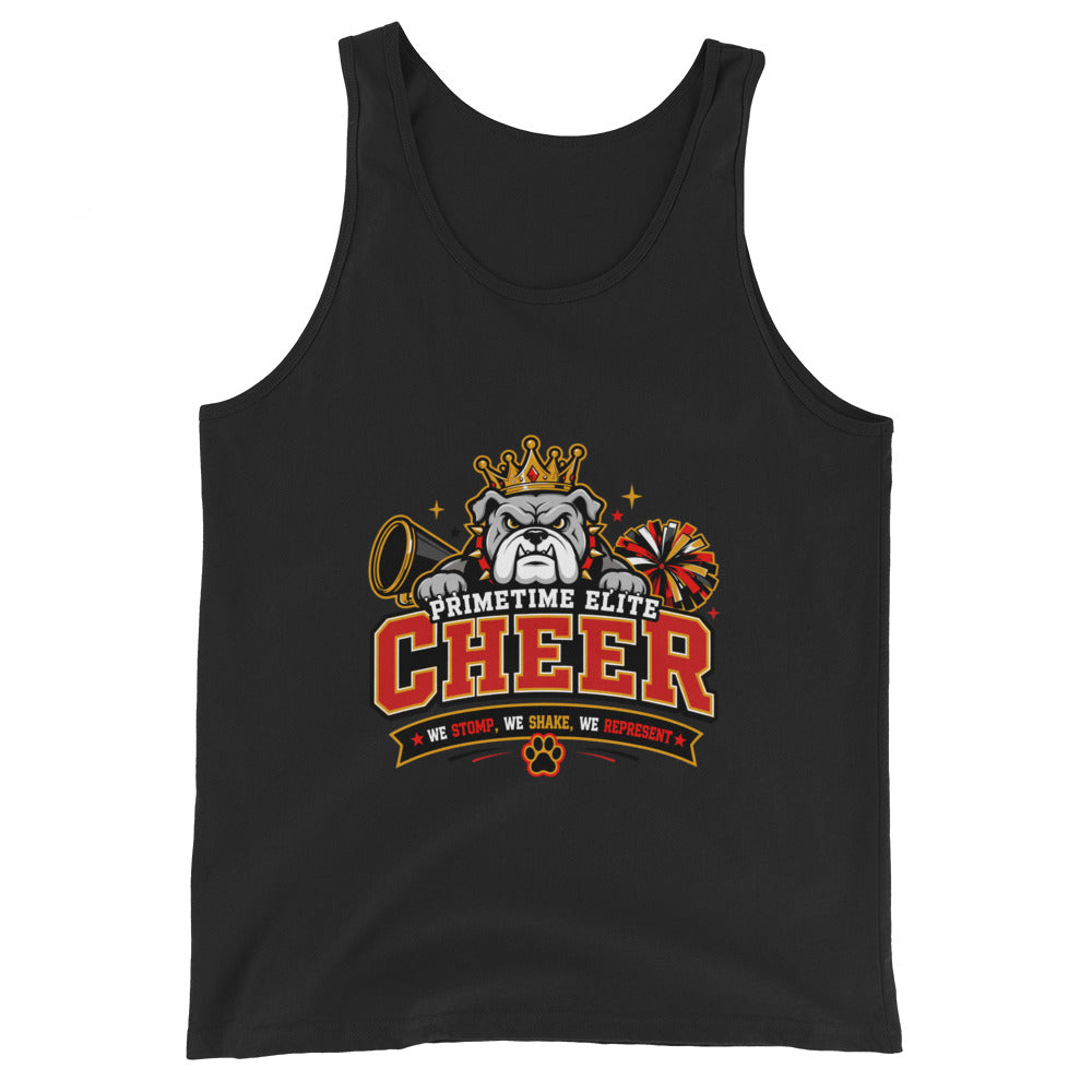 Performance | Tank Top | PTE Bulldog Cheer | Crest Logo