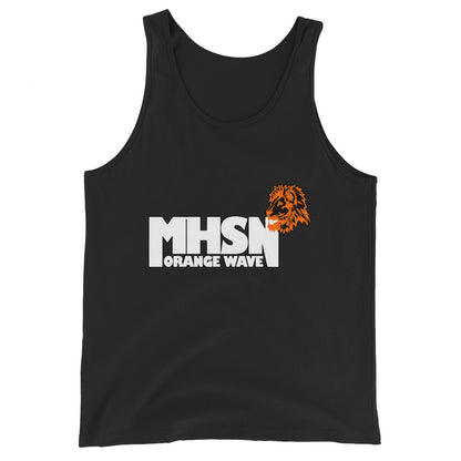 Performance | Tank Top | Orange Wave Marching Band | Crest Logo