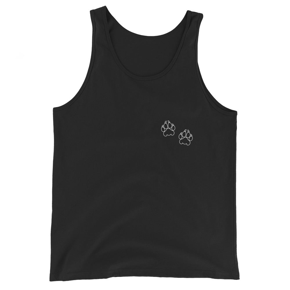 Performance | Tank Top | Orange Wave Marching Band | Paw Mark Logo