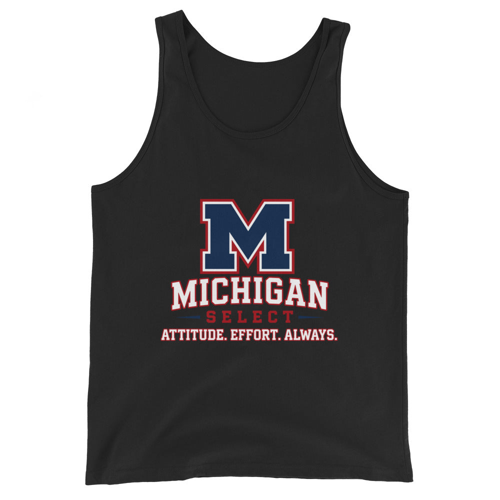 Performance | Tank Top | Michigan Select Baseball | Crest Logo