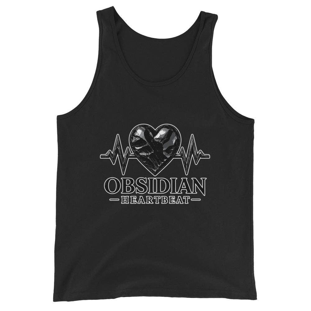 Performance | Tank Top | Obsidian Heartbeat | Pulse Athletics Logo