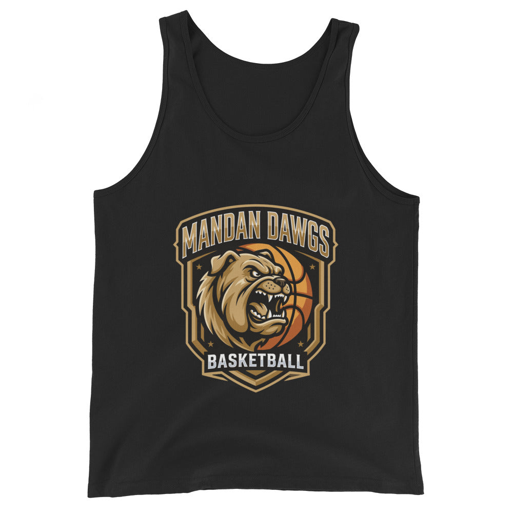 Performance | Tank Top | Mandan Dawgs Basketball | Shield Logo