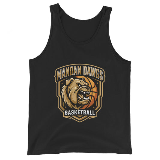 Performance | Tank Top | Mandan Dawgs Basketball | Shield Logo