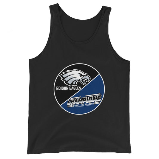 Performance | Tank Top | Edison Eagles/CWA Wrestling | Badge Logo