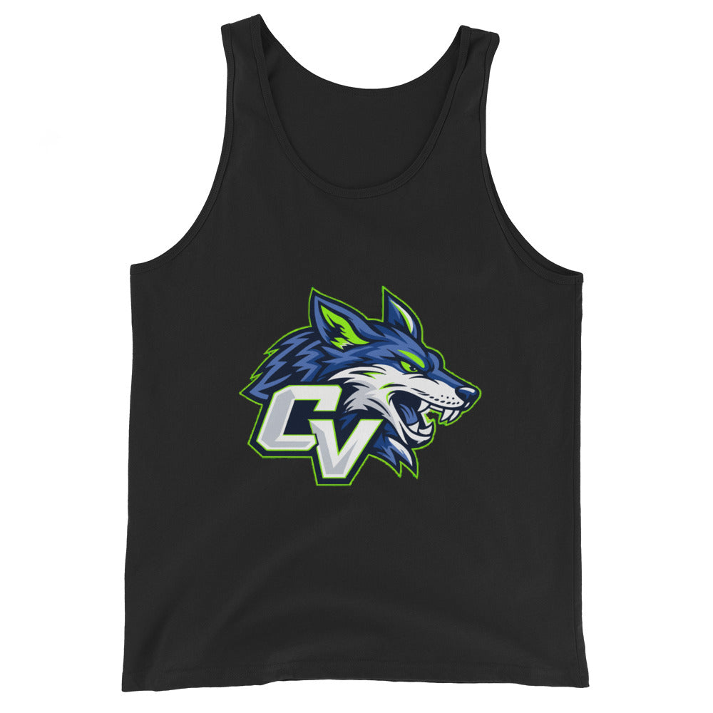 Performance | Tank Top | Cumberland Valley Coyotes Football | Crest Logo