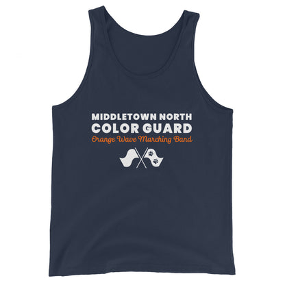 Performance | Tank Top | Orange Wave Marching Band | Modern Script Logo