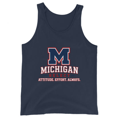Performance | Tank Top | Michigan Select Baseball | Crest Logo