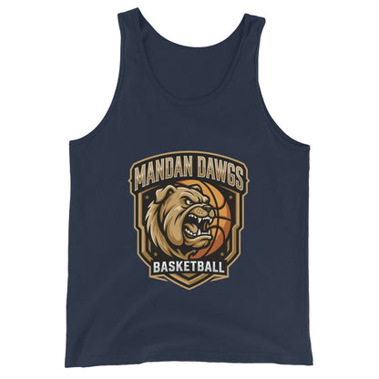Performance | Tank Top | Mandan Dawgs Basketball | Shield Logo