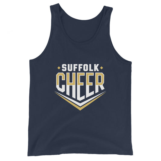 Performance | Tank Top | Suffolk University Cheerleading | Emblem Logo