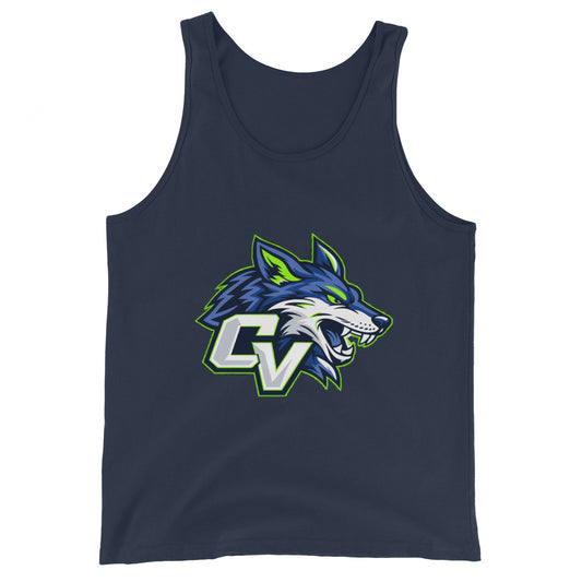 Performance | Tank Top | Cumberland Valley Coyotes Football | Crest Logo