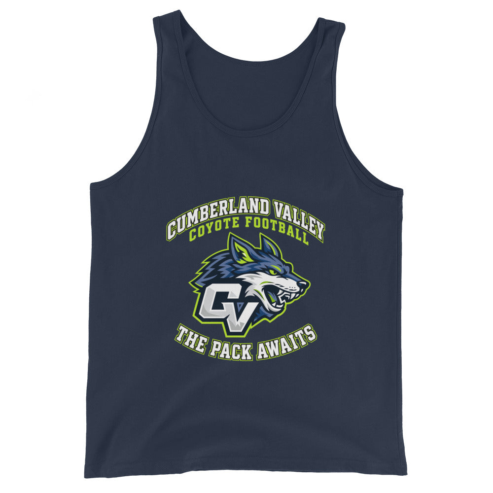 Performance | Tank Top | Cumberland Valley Coyotes Football | Emblem Logo