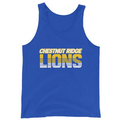 Performance | Tank Top | Chestnut Ridge Lions Football | Script Logo