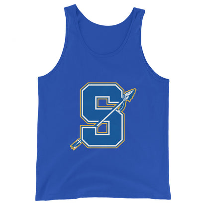 Performance | Tank Top | Senatobia Warriors Baseball | Lettermark Logo