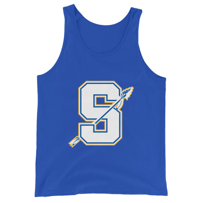 Performance | Tank Top | Senatobia Warriors Baseball | Crest Logo