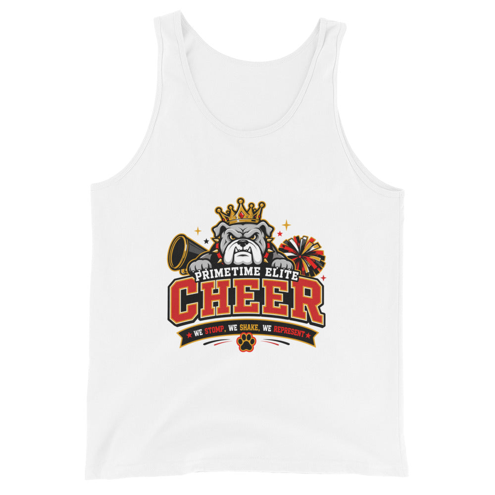 Performance | Tank Top | PTE Bulldog Cheer | Crest Logo