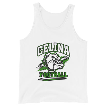 Performance | Tank Top | Celina Black Football | Emblem Logo