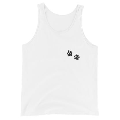 Performance | Tank Top | Orange Wave Marching Band | Paw Mark Logo