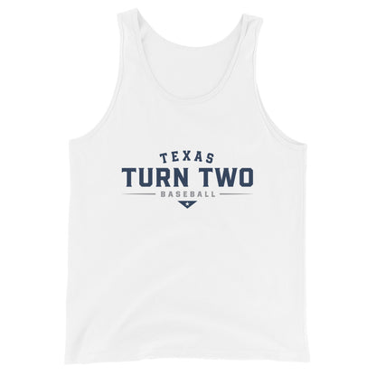 Performance | Tank Top | Texas Turn Two Baseball | Modern Script Logo